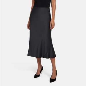 *SOLD* Theory A Line Satin Slip Skirt